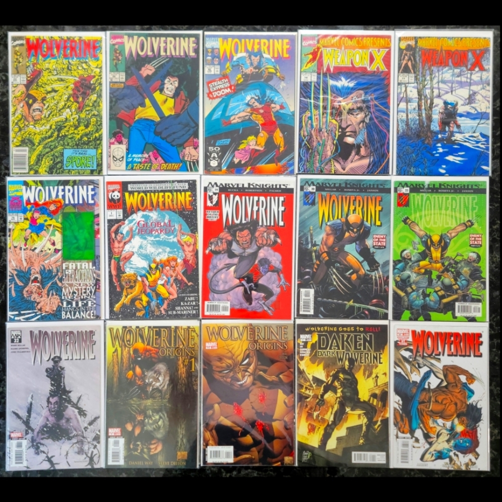 Wolverine Mixed Comic Book Lot Weapon X Origins Daken Marvel Knights...